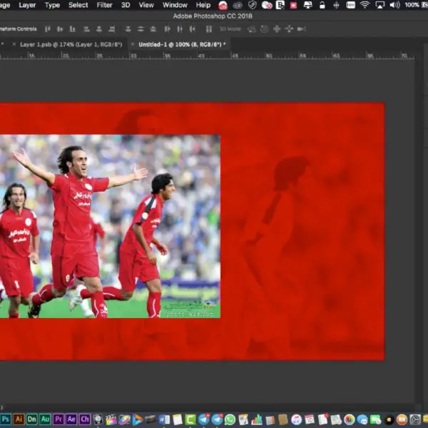 آموزش طراحی پوستر فوتبالی در فتوشاپ