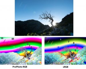 بررسی کامل  ProPhoto RGB و sRGB و Adobe RGB :