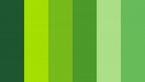 پالت رنگ سبز