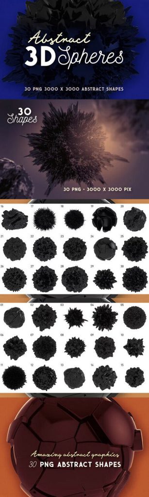 دانلود اشکال سه بعدی برای فتوشاپ