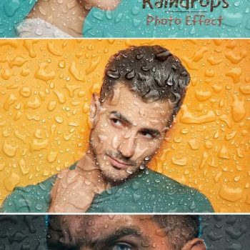 دانلود افکت بارش باران بروی عکس در فتوشاپ