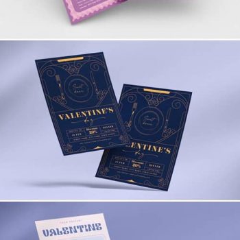 5 طرح لایه باز تراکت ولنتاین