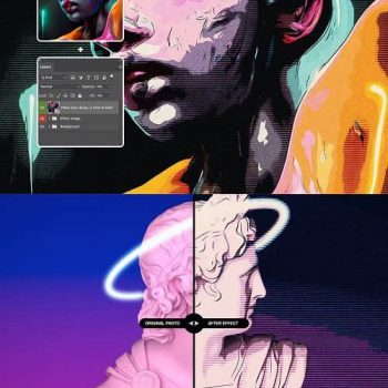 اکشن نقطه ای کردن عکس برای فتوشاپ