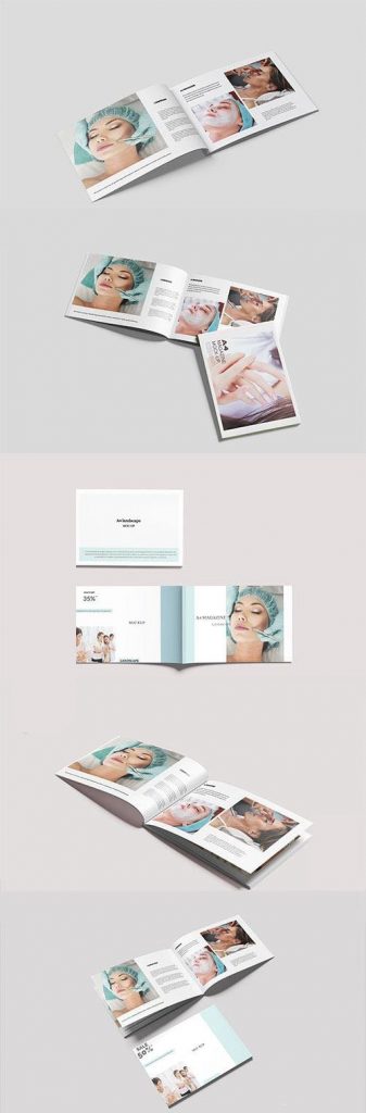 موکاپ کاتالوگ مستطیلی