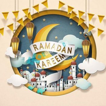 پوستر گرافیکی و خلاقانه ماه رمضان کمپرس کو