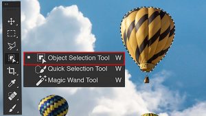 ابزار object selection در فتوشاپ