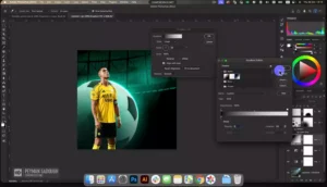 طراحی پوستر فوتبالی در فتوشاپ 8