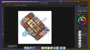 مرحله سوم- حالا از جایی که سلکت انجام شد داپلیکیت میگیرم و برای هر چهار جهت استفاده میکنم.
