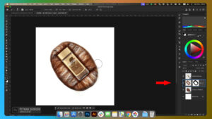 مرحله چهارم - هر 4 لایه ایجاد شده رو با هم ادغام میکنیم و با کمک ماسک کردم قسمتهای اضافی رو پاک میکنیم