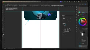 آموزش طراحی سربرگ شرکت در فتوشاپ