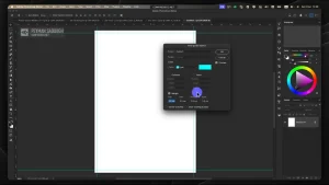 ایجاد خط برش در طراحی سربرگ شرکتی