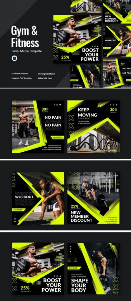 دانلود قالب پست لایه باز اینستاگرامی