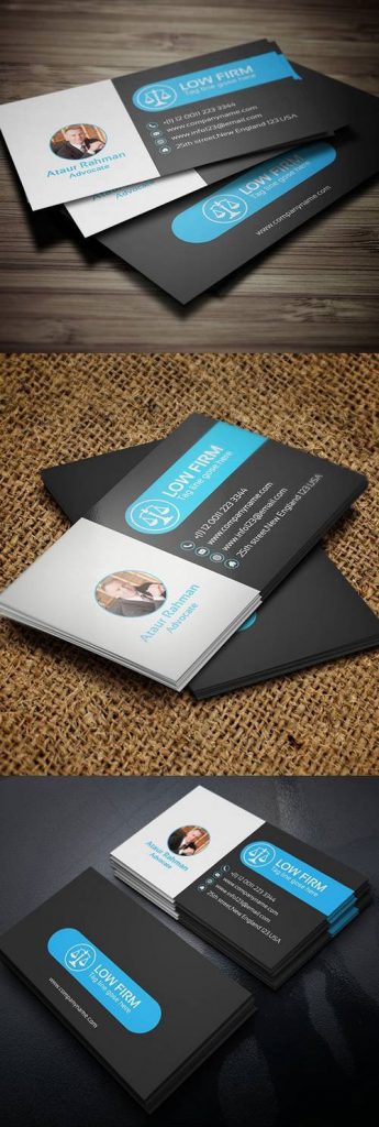 دانلود کارت ویزیت وکالت لایه باز دورو