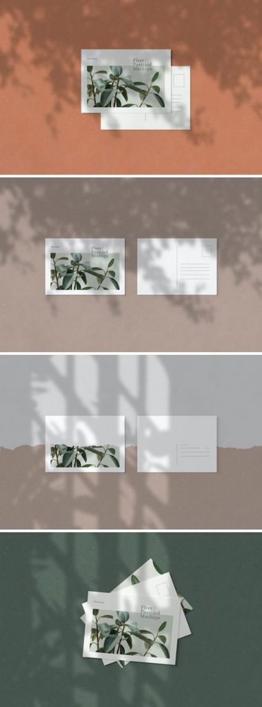 دانلود موکاپ کارت پستال