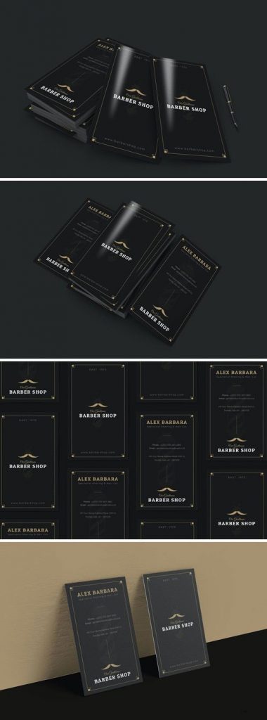 کارت ویزیت آرایشگاه مردانه