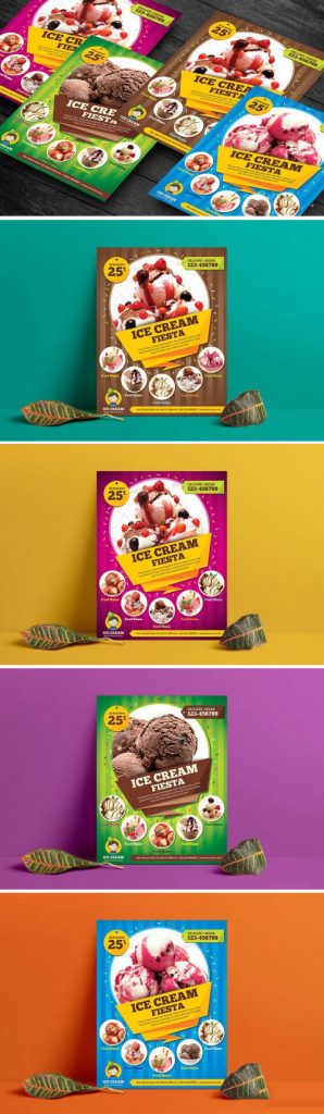 دانلود پوستر و منو بستنی فروشی