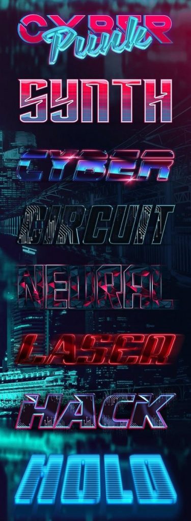 دانلود استایل متنی متفاوت فتوشاپ