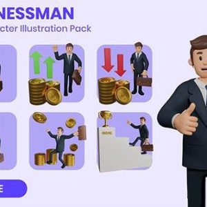 دانلود کاراکتر 3D با موضوع بیزینس