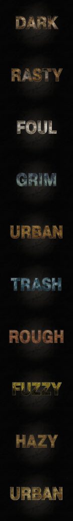 دانلود 10 استایل متن در فتوشاپ