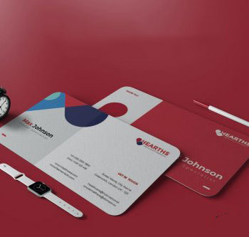 کارت ویزیت شخصی با تم قرمز