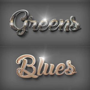 دانلود 10 استایل نقره ای متن در فتوشاپ