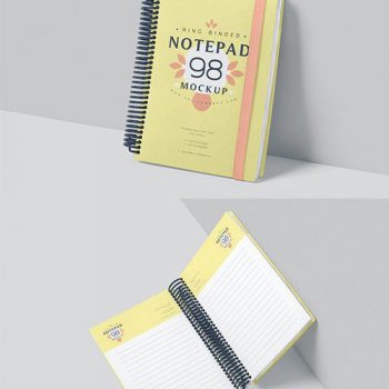 دانلود موکاپ دفتر یادداشت در فتوشاپ