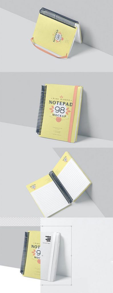 دانلود موکاپ دفتر یادداشت در فتوشاپ