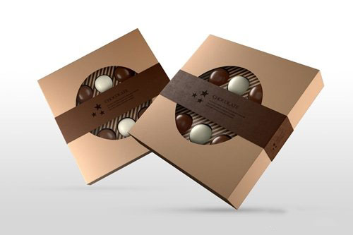 دانلود موکاپ جعبه بسته بندی شکلات