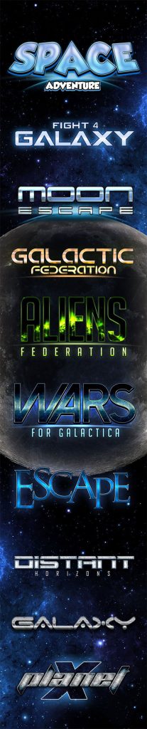 دانلود 10 استایل متن تیره در فتوشاپ