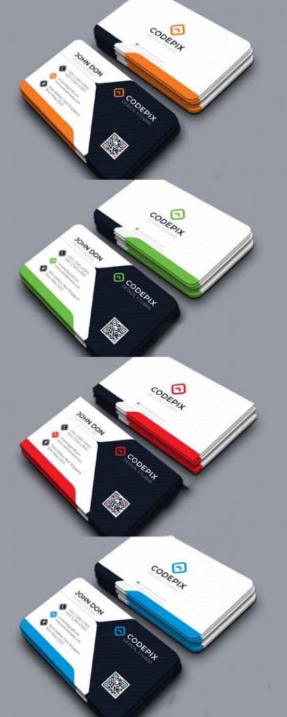 دانلود کارت ویزیت لایه باز جذاب