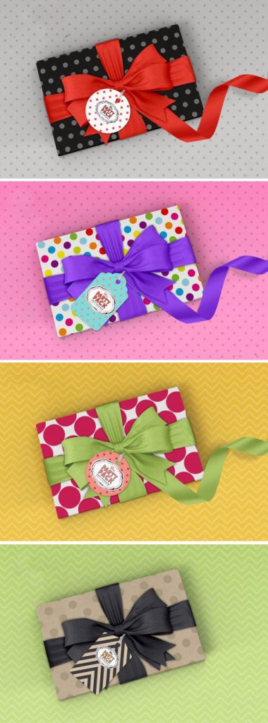 دانلود موکاپ جعبه کادو