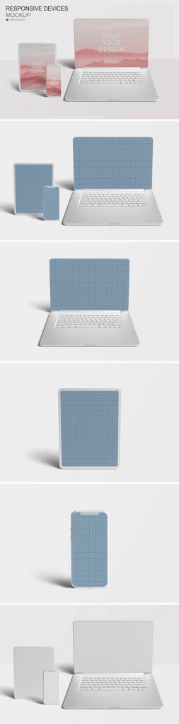 دانلود موکاپ مانیتور تبلت و موبایل ساده
