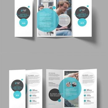 دانلود بروشور سه لت لایه باز فتوشاپ