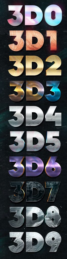 دانلود 10 استایل کهکشانی متن در فتوشاپ