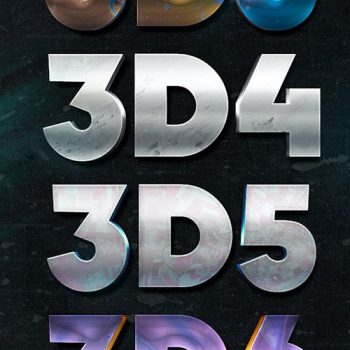 دانلود 10 استایل کهکشانی متن در فتوشاپ