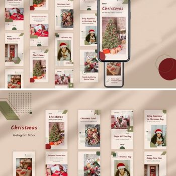 دانلود استوری لایه باز اینستاگرام با موضوع کریسمس
