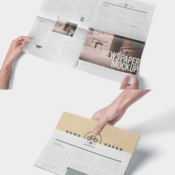 دانلود موکاپ روزنامه