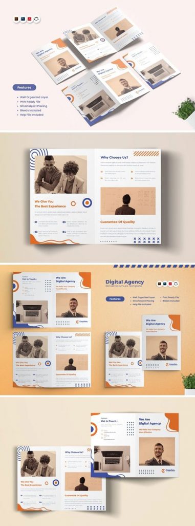 دانلود بروشور شرکتی لایه باز