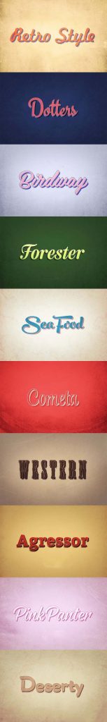 دانلود استایل متن سه بعدی فتوشاپ