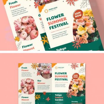 دانلود بروشور با موضوع گل فروشی