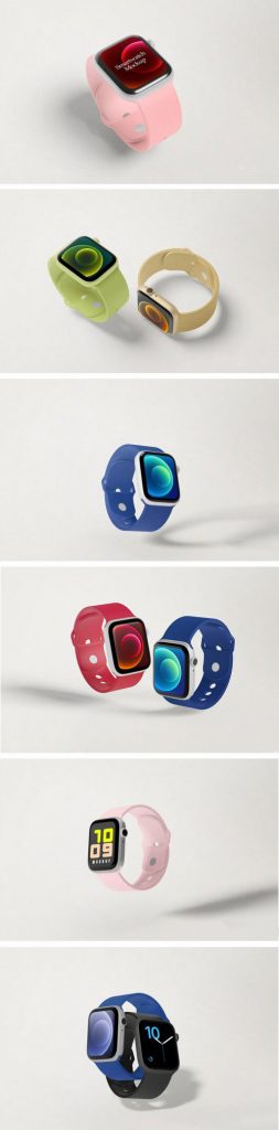 دانلود موکاپ ساعت هوشمند رنگی