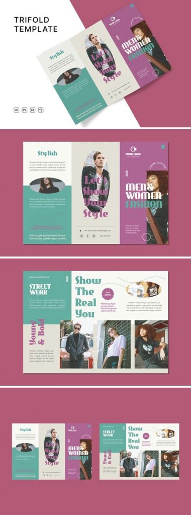 دانلود بروشور لایه باز مد و فشن