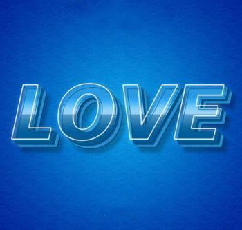 دانلود 1 استایل سه بعدی متن آّبی در فتوشاپ