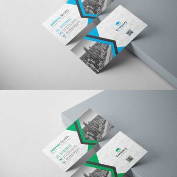 کارت ویزیت لایه باز در 4 رنگ مختلف