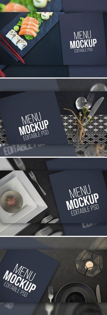 دانلود موکاپ منو رستوران