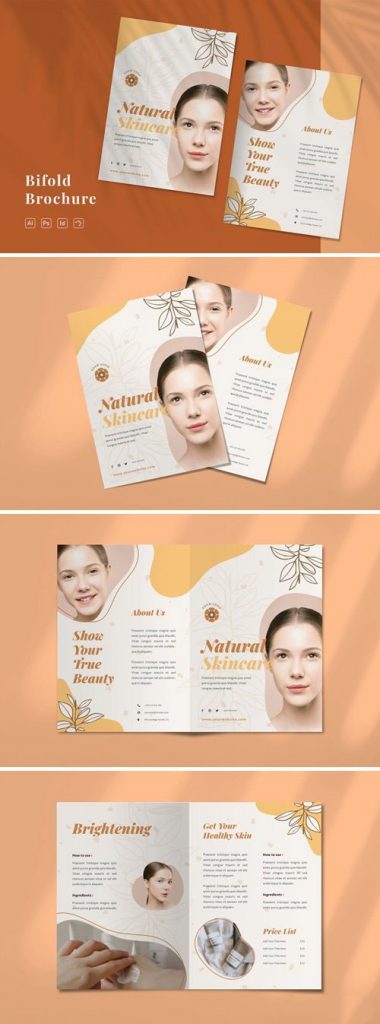 دانلود بروشور لایه باز با موضوع آرایشی و بهداشتی