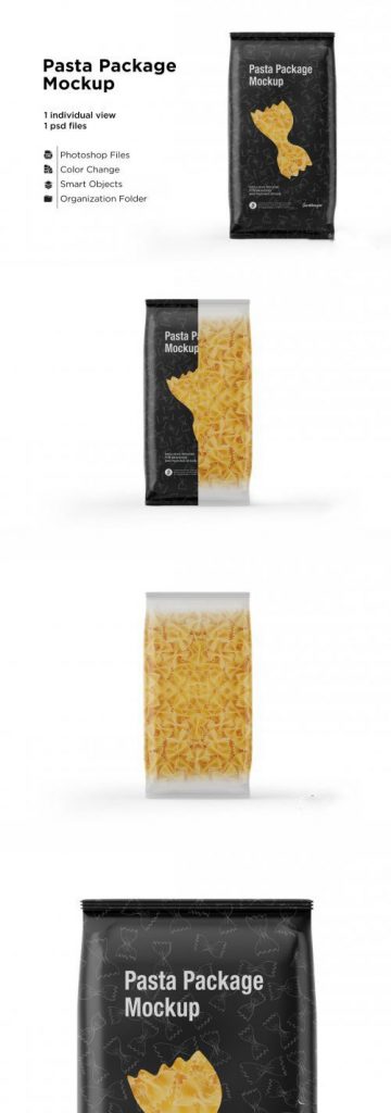 دانلود موکاپ بسته بندی ماکارونی