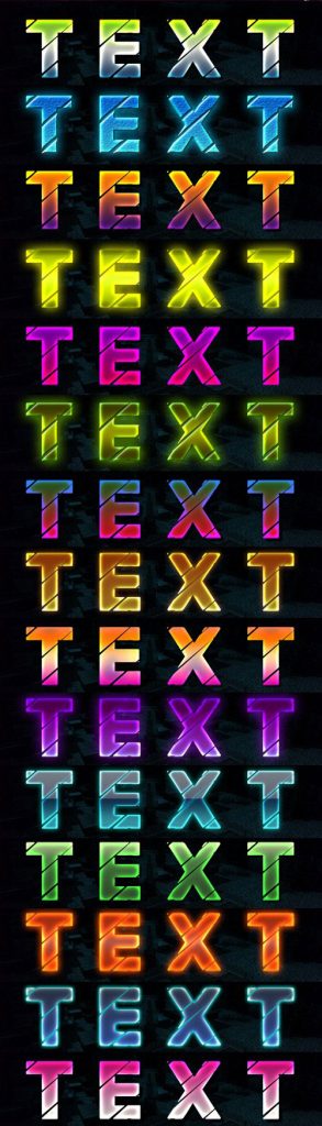 دانلود 1 استایل متن نئونی در فتوشاپ