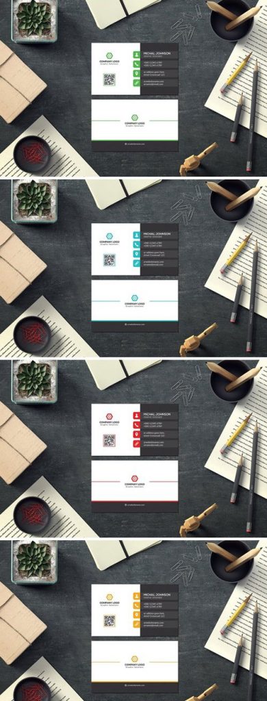 دانلود کارت ویزیت رنگی در ایلوستریتور