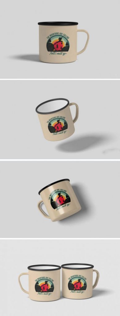 دانلود موکاپ لیوان فلزی